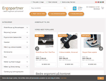 Tablet Screenshot of ergopartner.dk